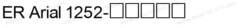 ER Arial 1252字体转换